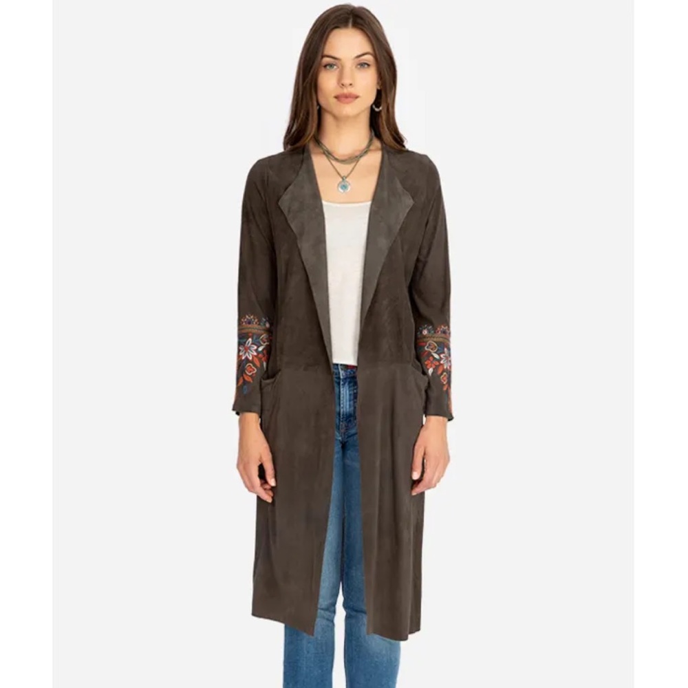 Johnny Was Lailani Suede Duster